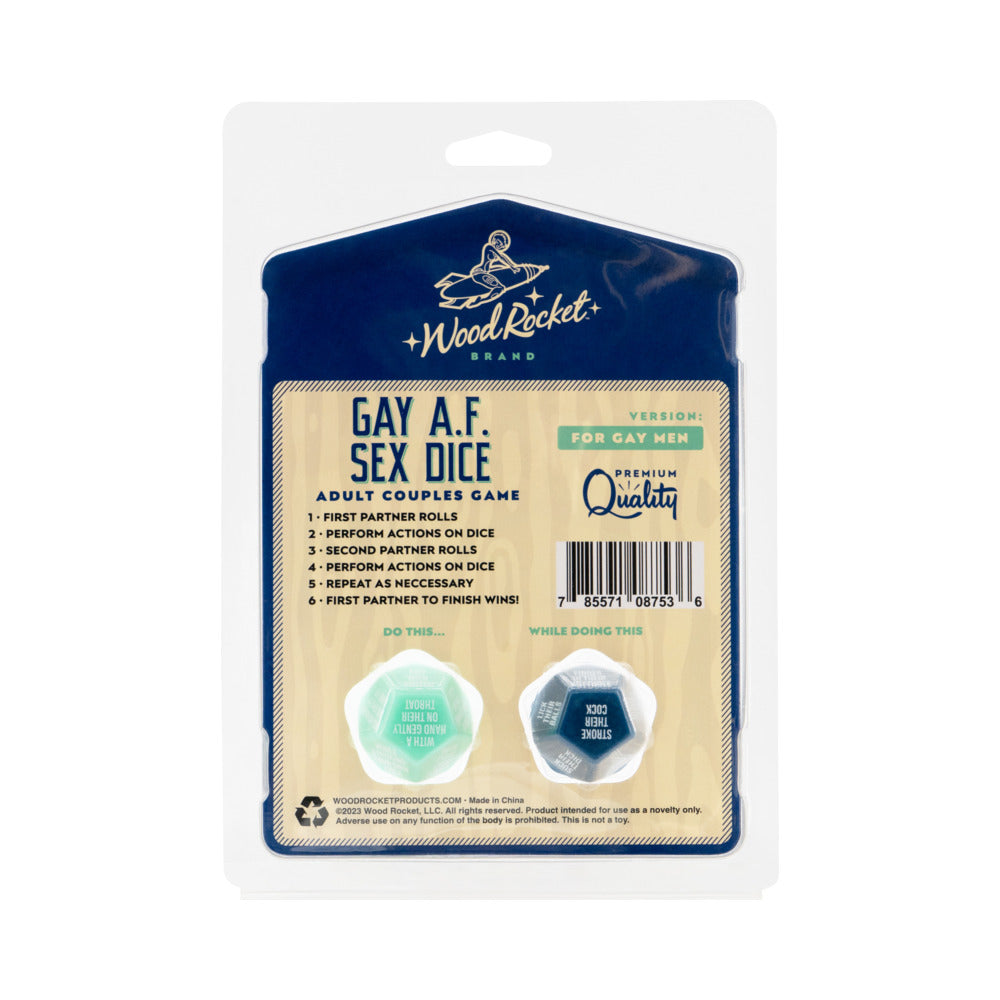 WOOD ROCKET - GAY AF SEX DICE: GAY MEN