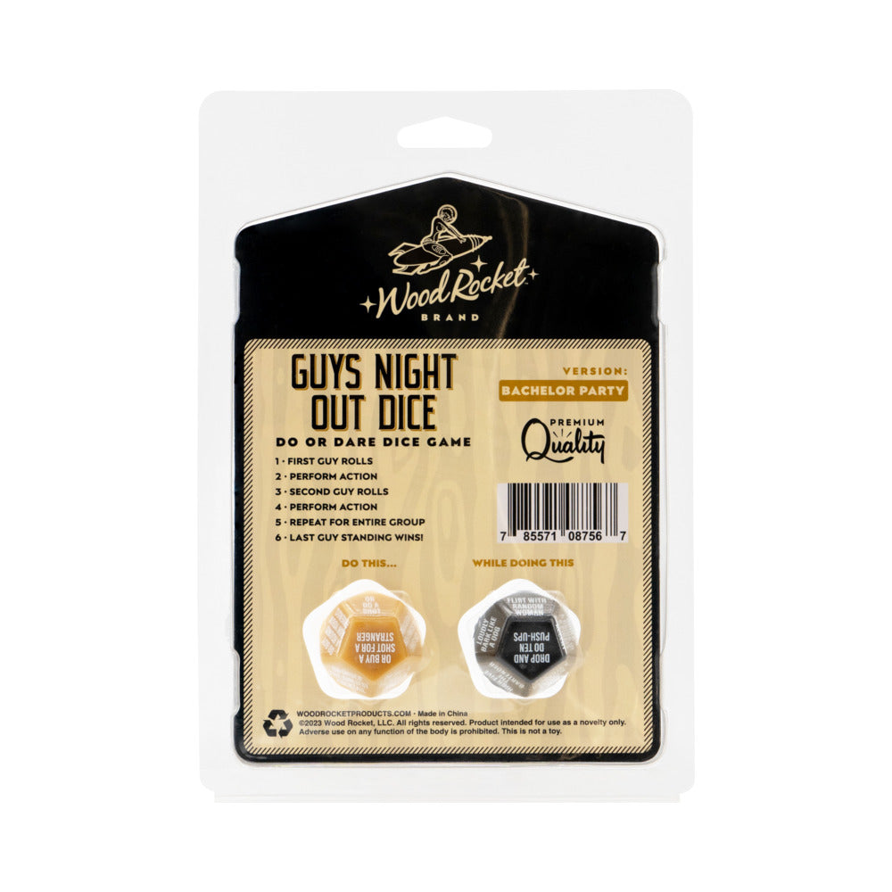 GUYS NIGHT OUT DICE: BACHELOR PARTY