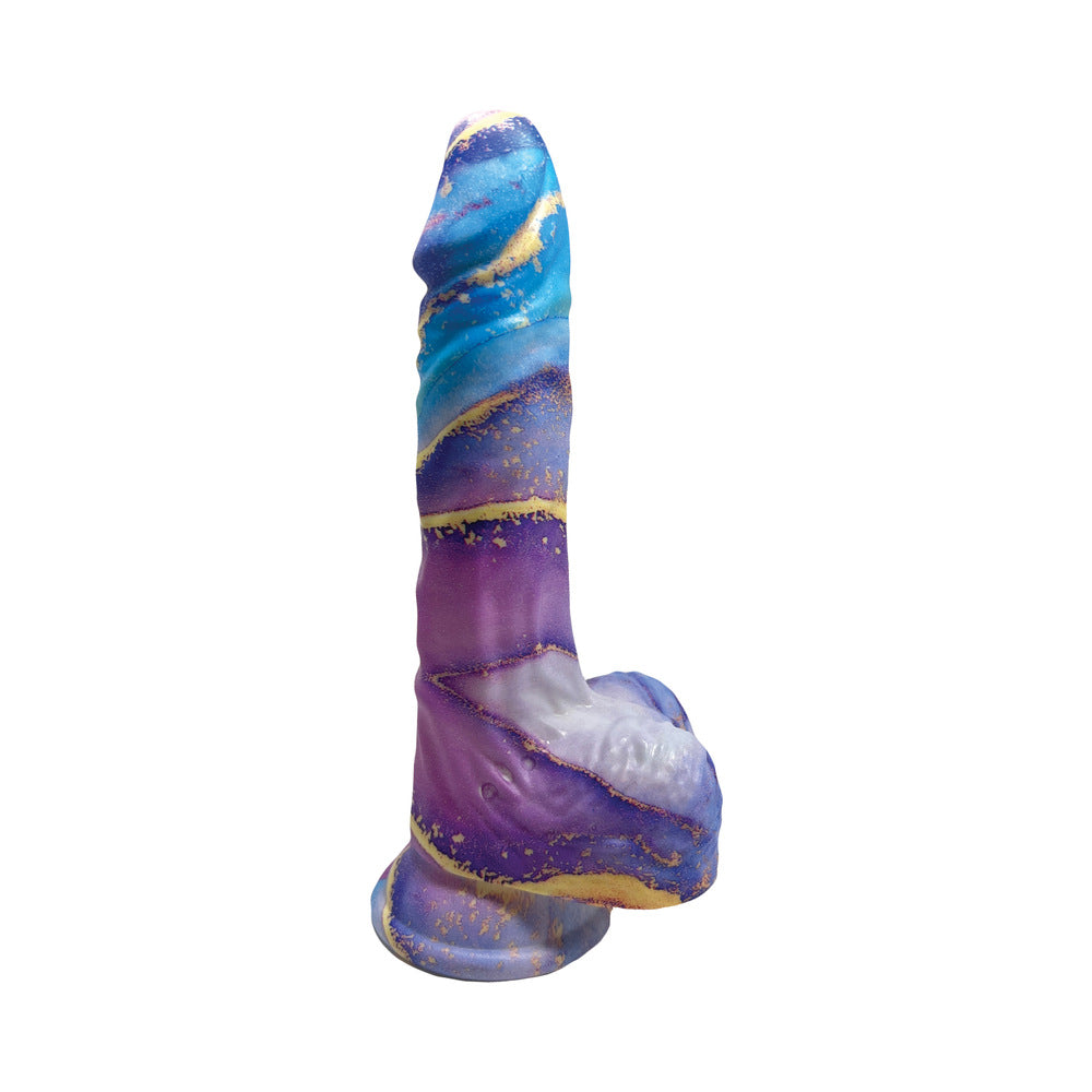 PRODUCTOS HOTT - DILDO DE SILICONA MÁRMOL ROCK COCKS APHRODITE 8 PULG.