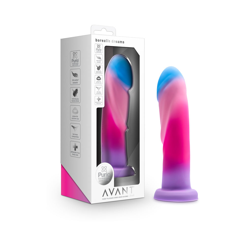COLORETE - DILDO BOREALIS DREAMS DE 7.75 PULGADAS DE ALGODÓN DE AZÚCAR