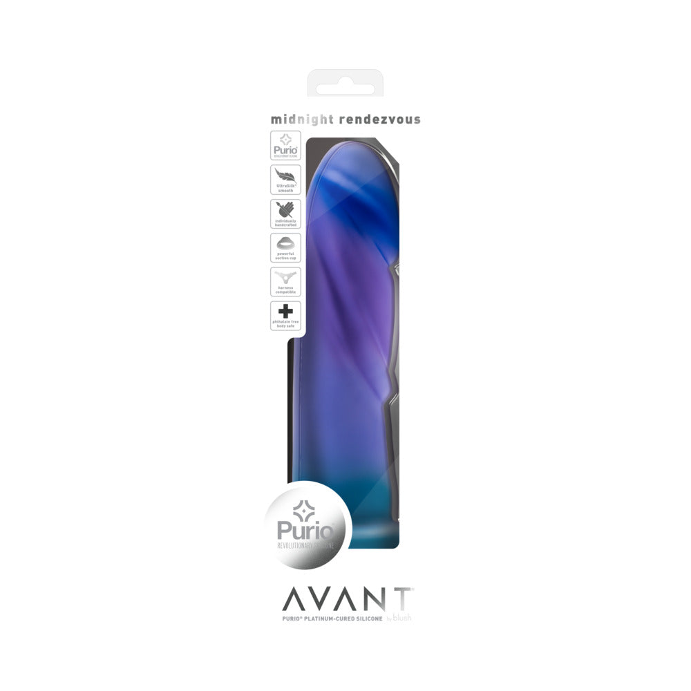 BLUSH - AVANT MIDNIGHT RENDEZVOUS DILDO DE 7.5 PULGADAS AZUL OCÉANO