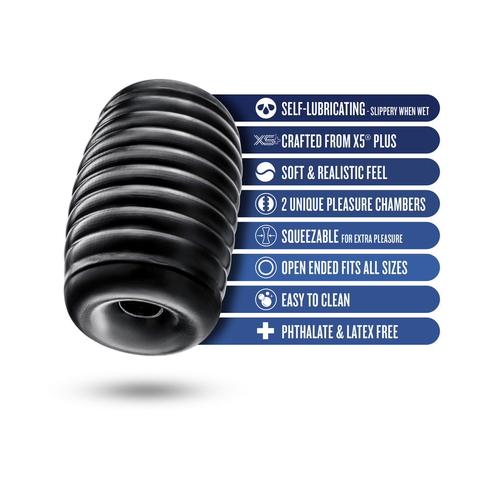 BLUSH - ESTIMULADOR AUTO LUBRICADO RIZE GRASP NEGRO