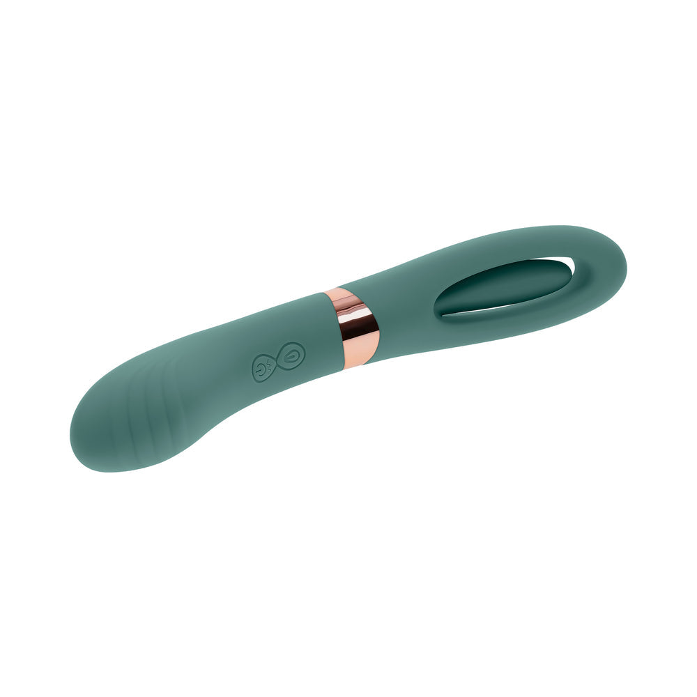 EVOLVED CHICK FLICK RECHARGEABLE VIBRATOR WITH FLICKER SILICONE MINT