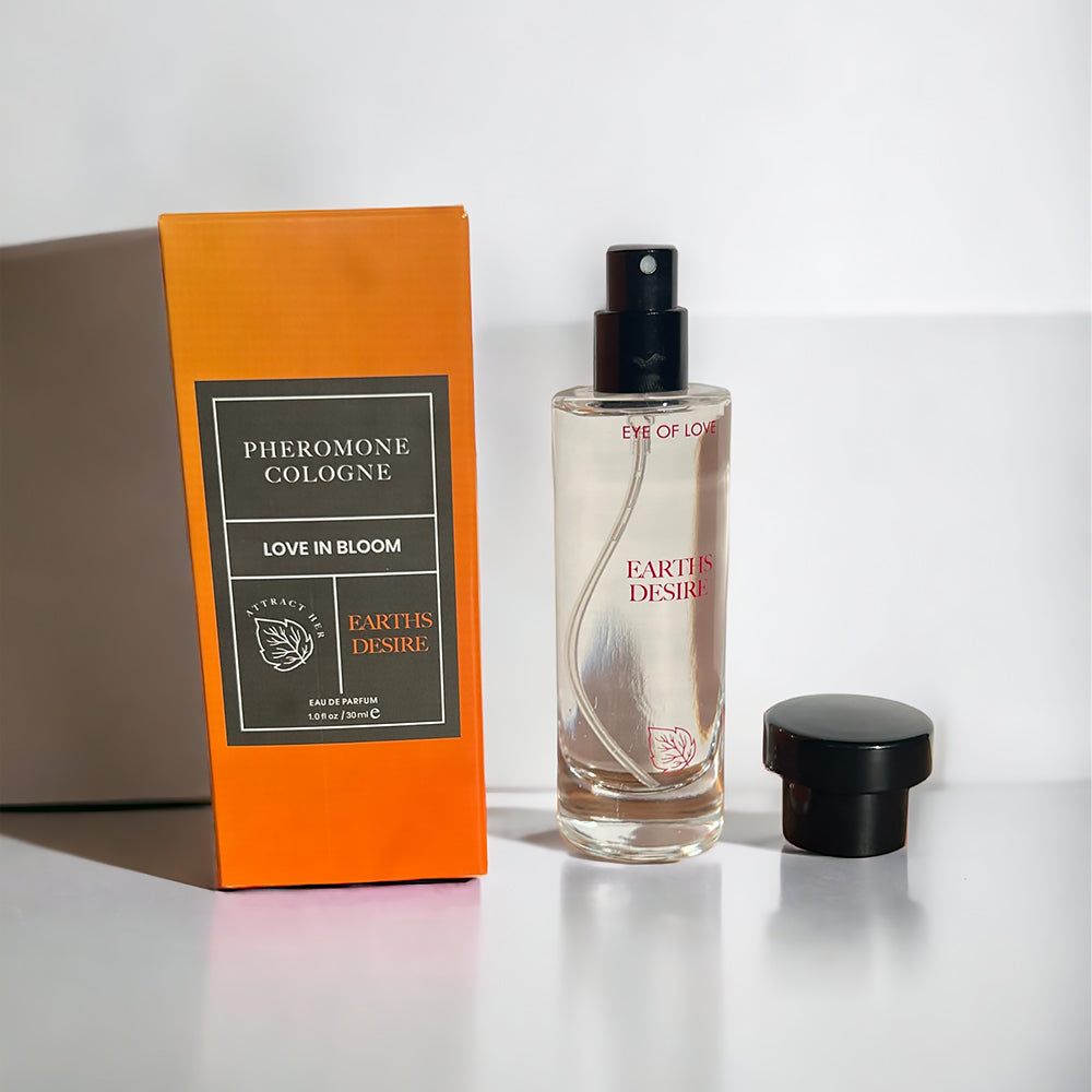 EYE OF LOVE BLOOM ATTRACT HER PHEROMONE PARFUM EARTH''S DESIRE 1 OZ.