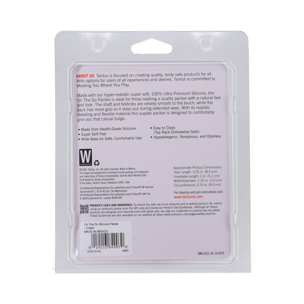 TANTUS - ON THE GO SILICONE PACKER CREAM (CLAMSHELL)