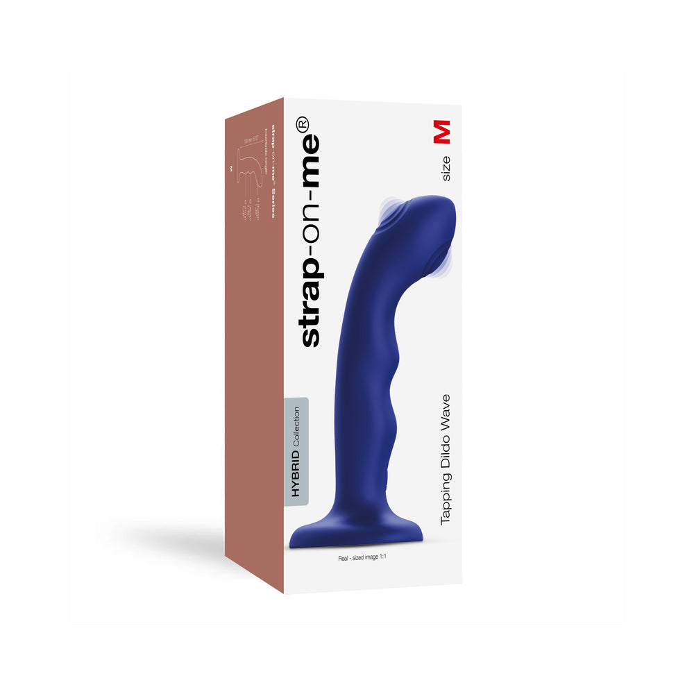 LOVELY PLANET - STRAP-ON-ME TAPPING DILDO WAVE NIGHT BLUE