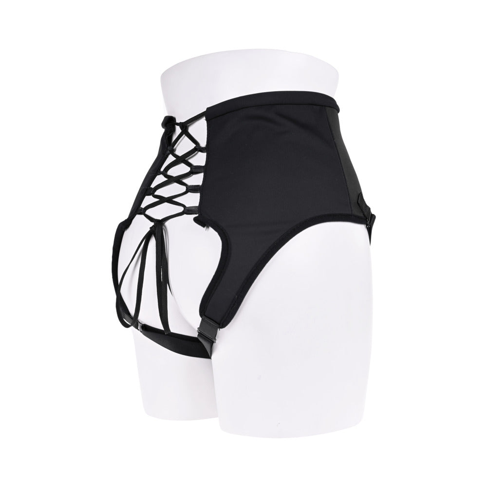 SPORTSHEETS HIGH WAISTED CORSET STRAP ON