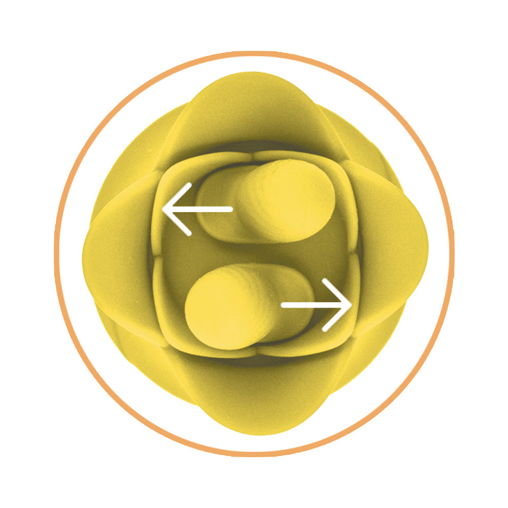 CLIT-TASTIC TULIP FINGER MASSAGER YELLOW