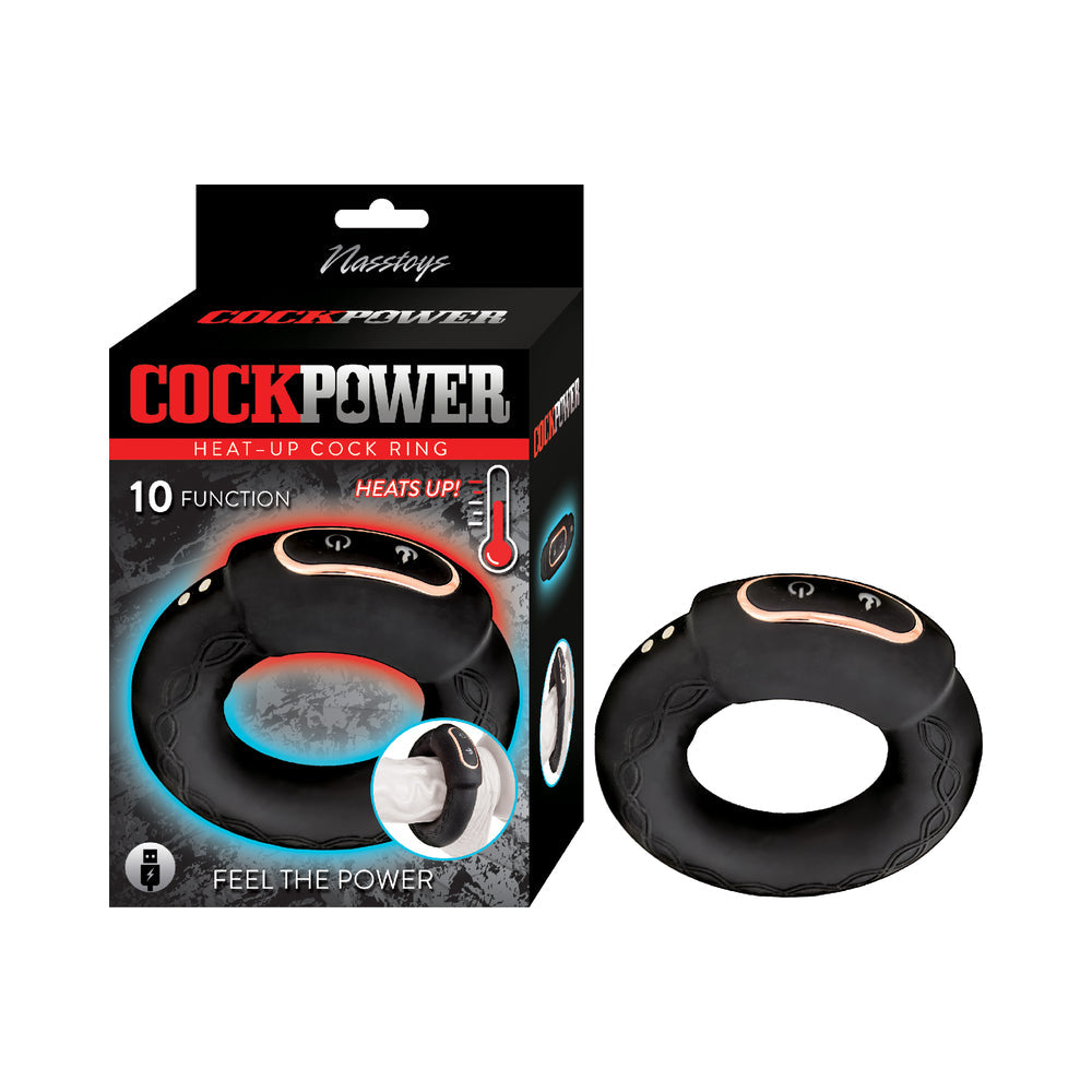 NASSTOYS - COCKPOWER HEAT UP COCK RING BLACK