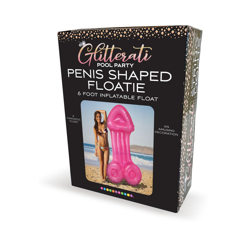 GLITTERATI POOL PARTY PENIS-SHAPED FLOATIE 6 FT.