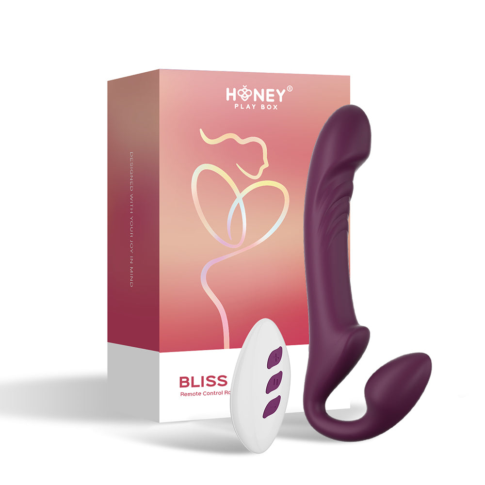 HONEY PLAY BOX - BLISS ROTATING HEAD STRAPLESS STRAP-ON