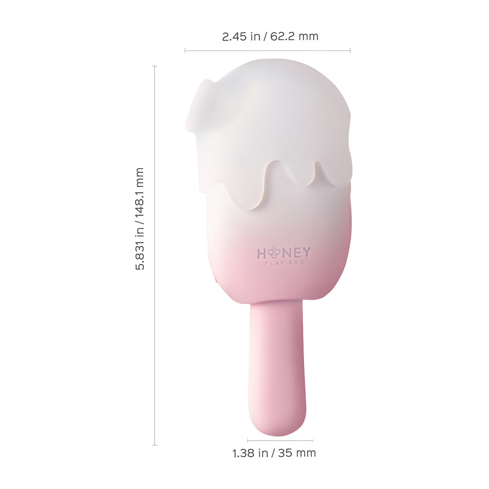 HONEY PLAY BOX - MORDISQUEA MI ESTIMULADOR DE PALETA DE CREMA CON SUCCIÓN, GOLPETEO Y VIBRACIÓN