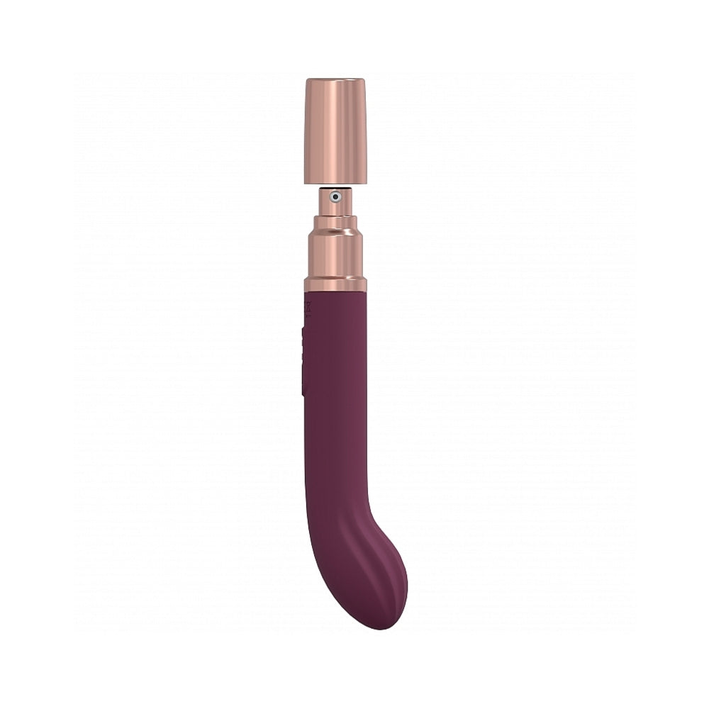 LOVELINE TRAVELER G-SPOT SILICONE RECHARGEABLE SPLASHPROOF BURGUNDY
