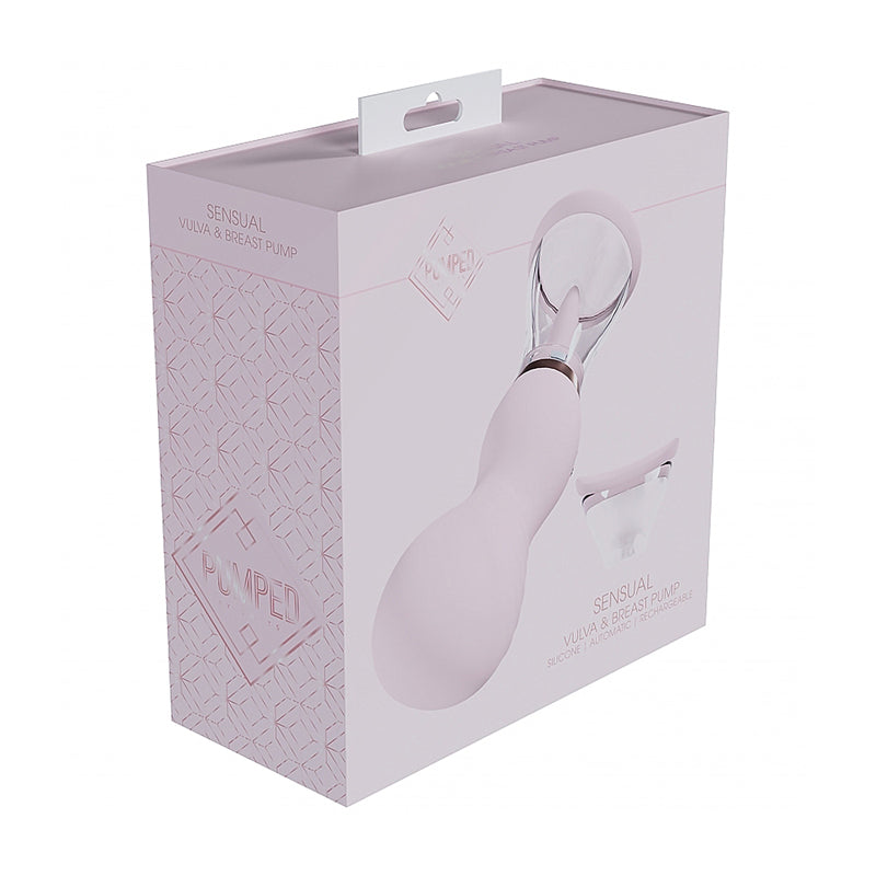 SHOTS - BOMBA DE VULVA Y PECHOS AUTOMÁTICA RECARGABLE SENSUAL ROSA