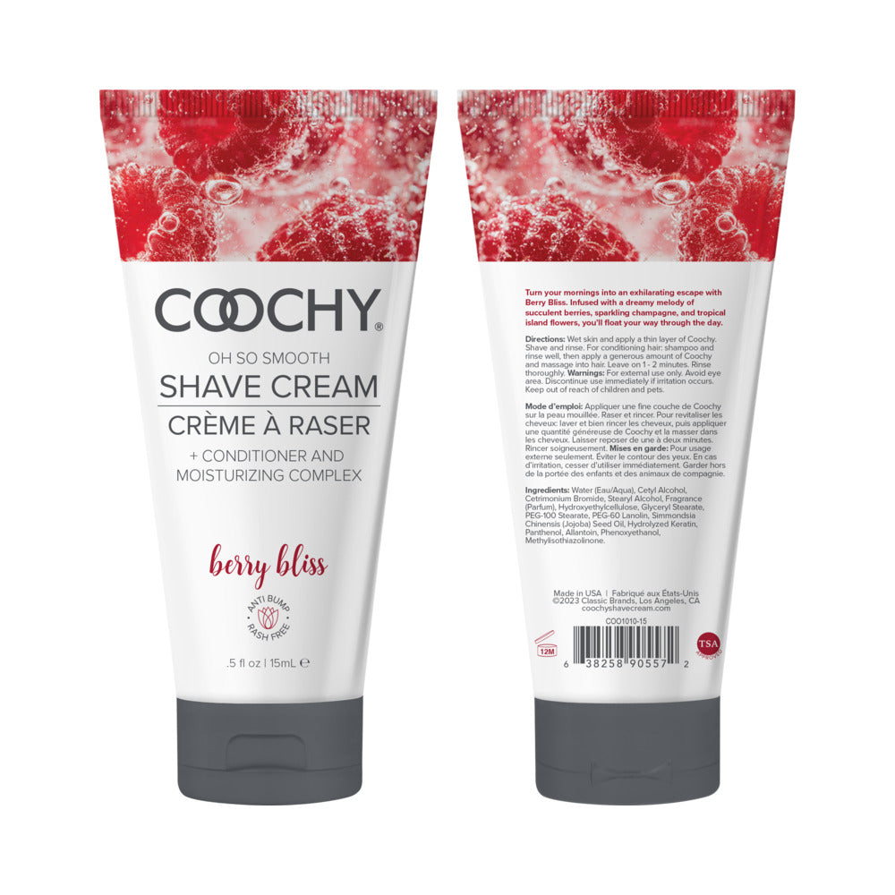 COOCHY - BERRY BLISS SHAVE CREAM 0.5 OZ.