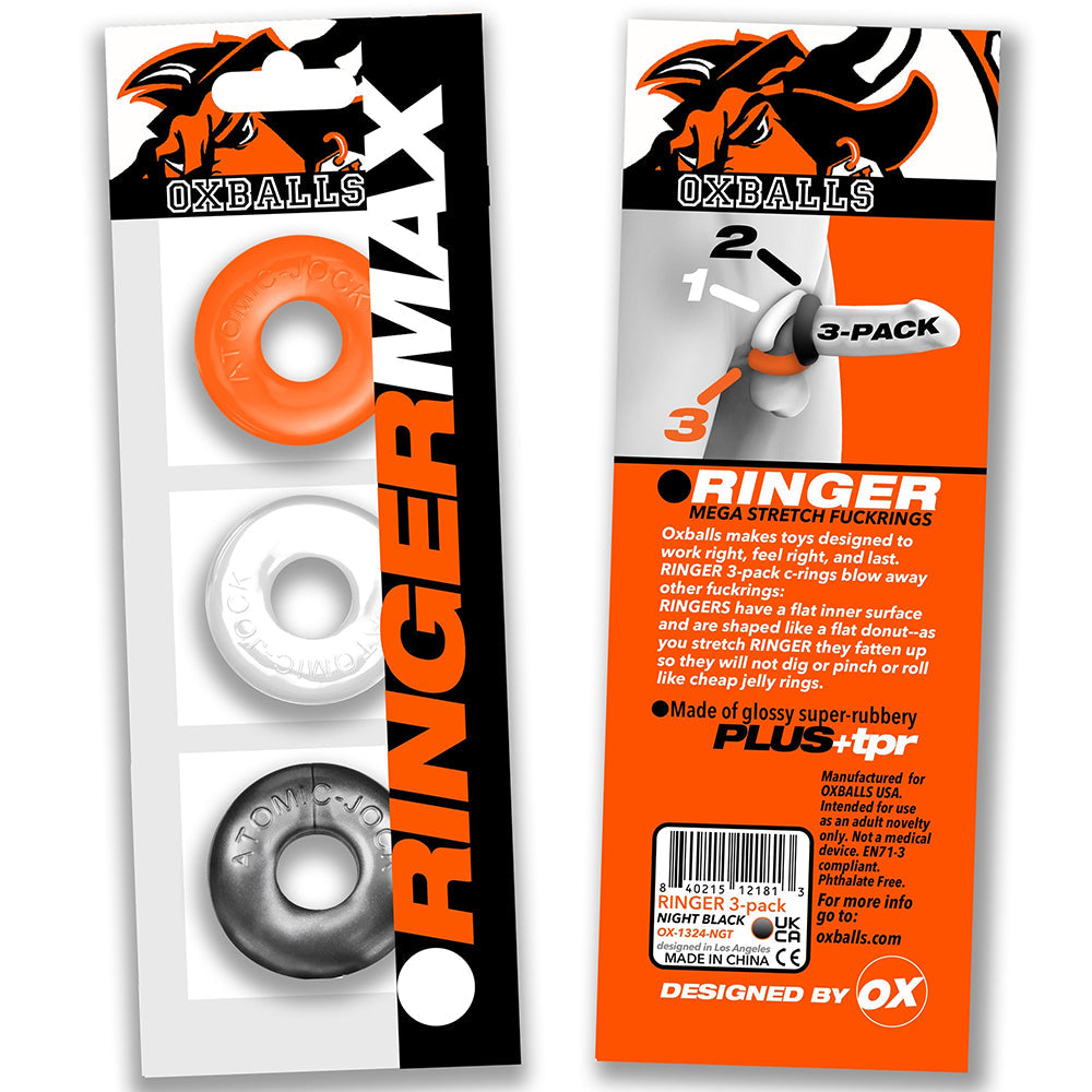 OXBALLS - RINGER MAX 3-PACK HAZZARD
