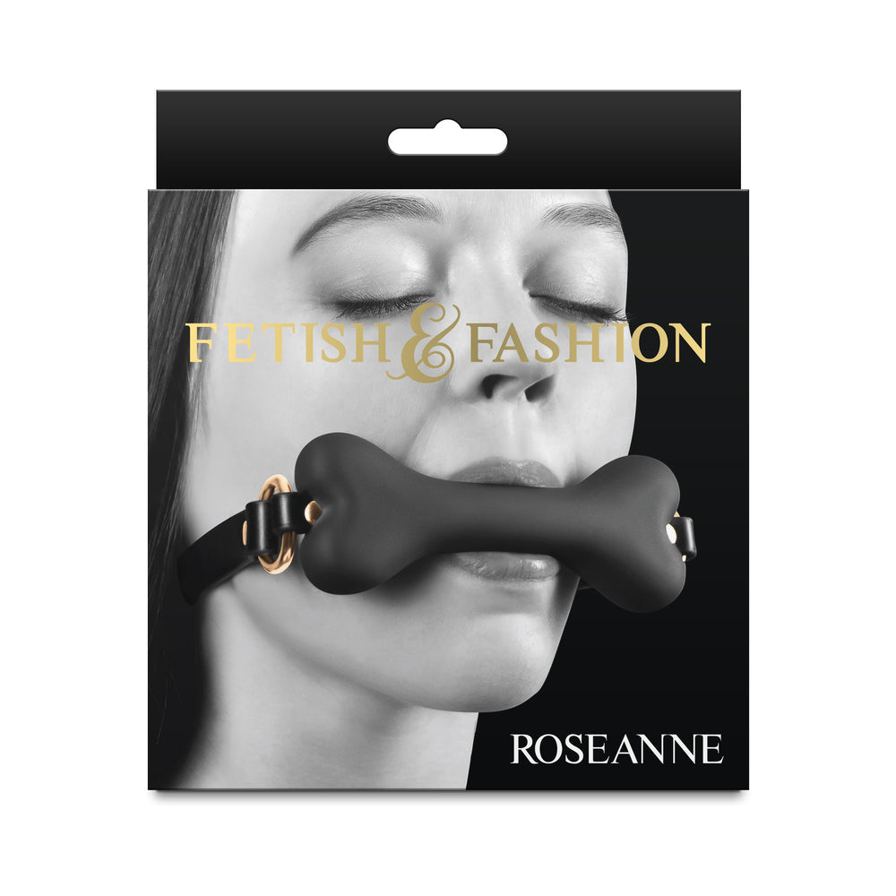 NS NOVELTIES - FETISH & FASHION ROSEANNE BONE GAG BLACK