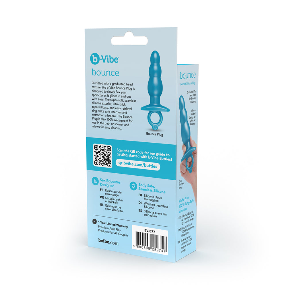 B-VIBE - BUTTIES BOUNCE ANAL PLUG À PERLES EN SILICONE