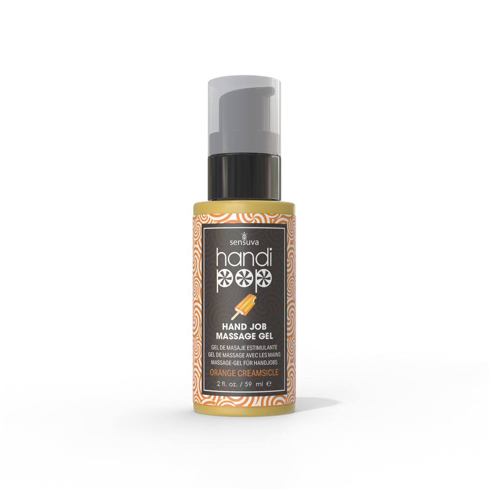 SENSUVA - HANDIPOP EDIBLE HAND JOB MASSAGE GEL ORANGE CREAMSICLE 2 OZ.