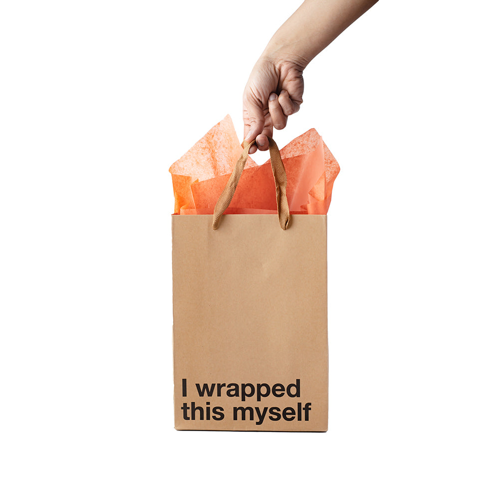 WOOD ROCKET - BOLSAS DE REGALO SARCÁSTICAS "LO ENVOLVÍ YO MISMO" PAQUETE DE 3