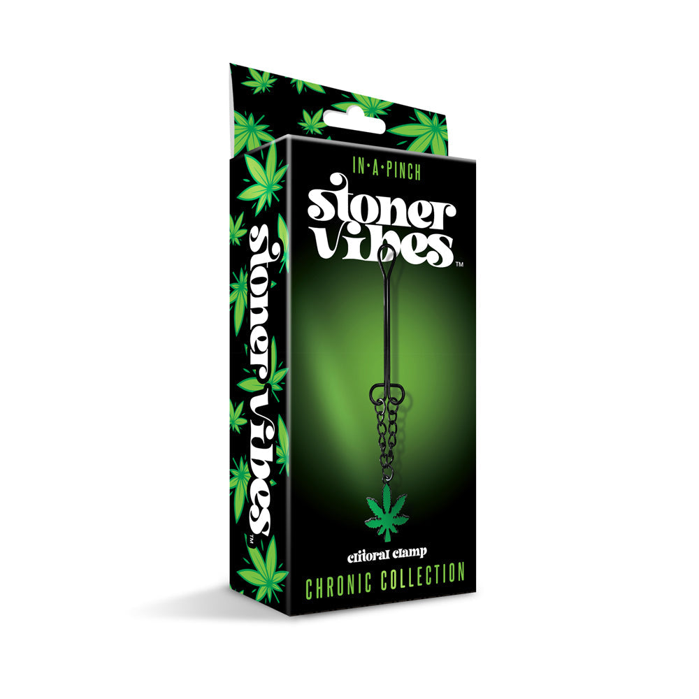 GLOBAL NOVELTIES - STONER VIBES CHRONIC COLLECTION CLITORAL CLAMP WITH CHAIN