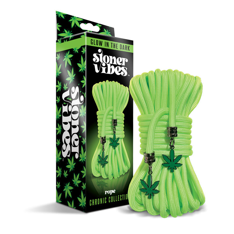 GLOBAL NOVELTIES - STONER VIBES CHRONIC COLLECTION GLOW IN THE DARK ROPE 32 ''