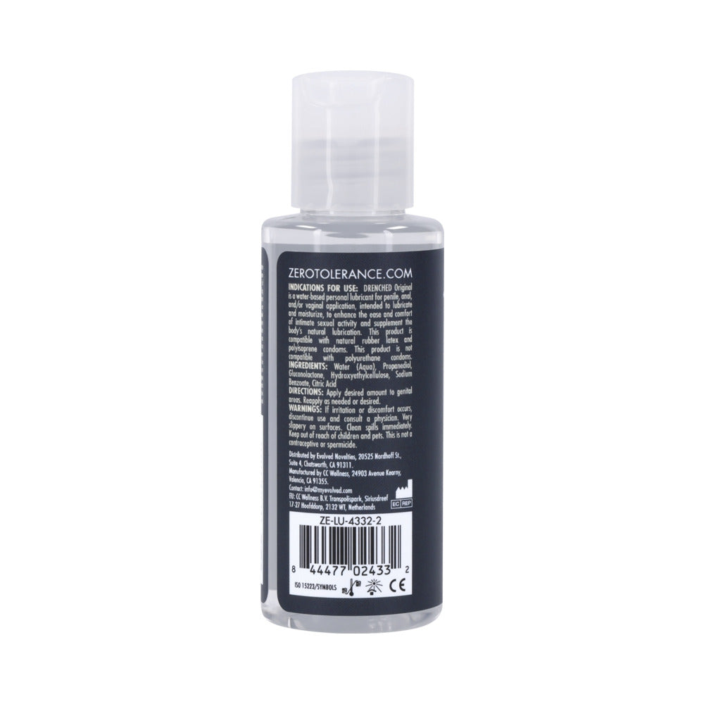 ZERO TOLERANCE - DRENCHED ORIGINAL WATER-BASED LUBRICANT 2 OZ.