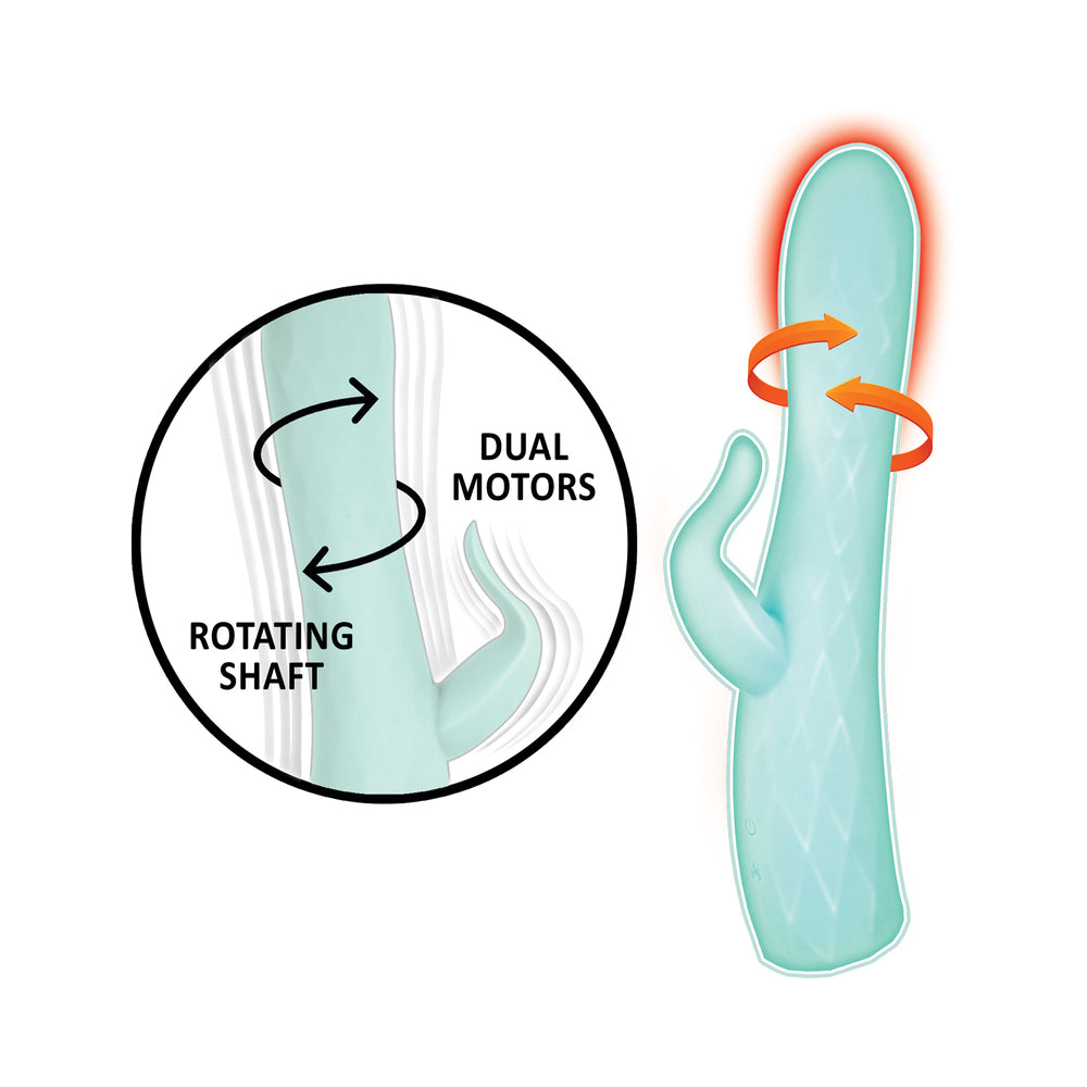 GODDESS HEAT UP ROTATING MASSAGER AQUA