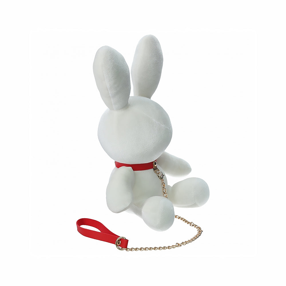 SHOTS RABBIT BONDAGE VELVET STUFFY SMALL WHITE