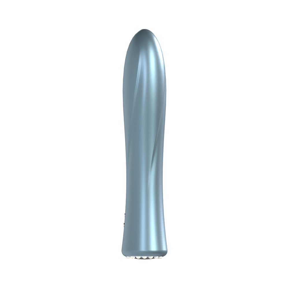 LOVELINE LA PERLA II RECHARGEABLE SILICONE VIBRATOR BLUE