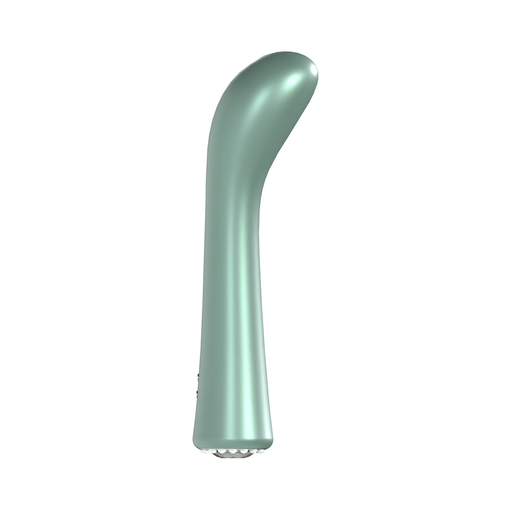 LOVELINE LA PERLA III RECHARGEABLE SILICONE G-SPOT VIBRATOR GREEN