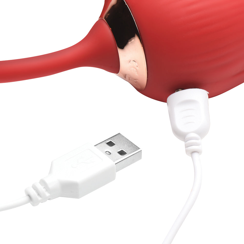 BLOOMGASM ROMPING ROSE 10X SUCTION ROSE & THRUSTING VIBRATOR