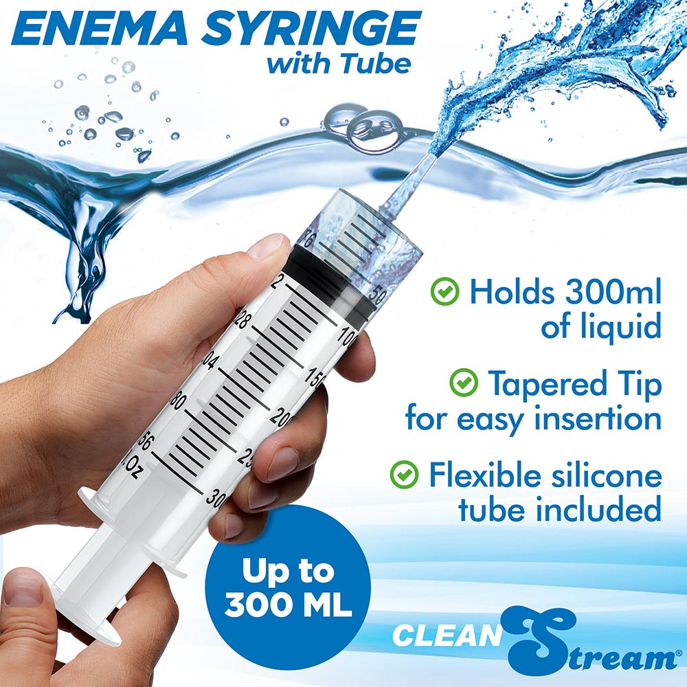 XR BRANDS - SERINGUE CLEANSTREAM DE 300 ML AVEC TUBE