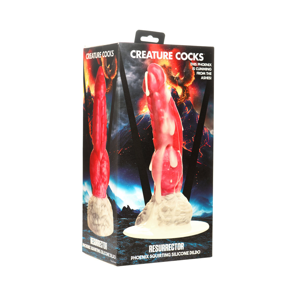 XR BRANDS - CREATURE COCKS RESURRECTOR PHOENIX SQUIRTING SILICONE DILDO