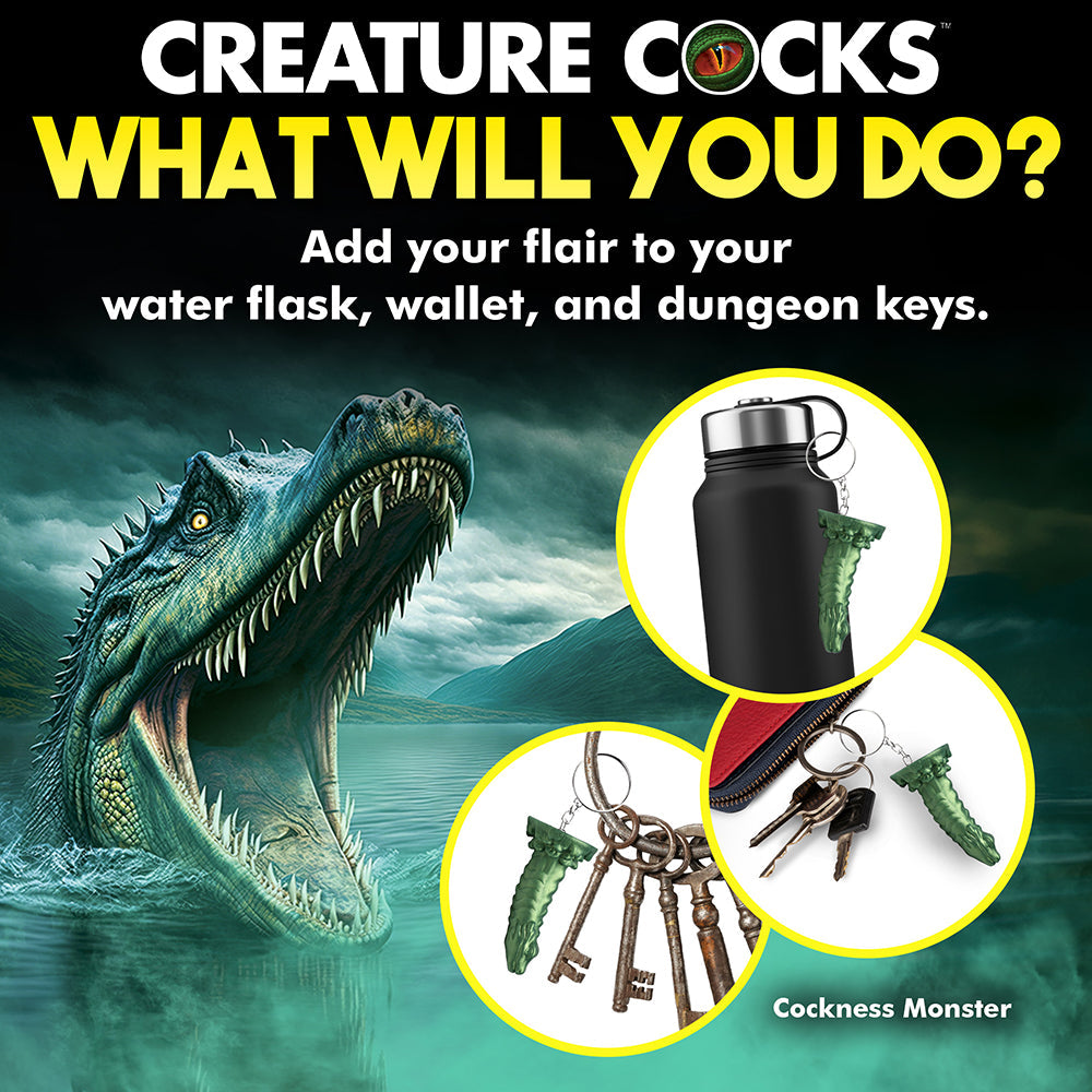 XR BRANDS - CREATURE COCKS COCKNESS MONSTER SILICONE KEYCHAIN