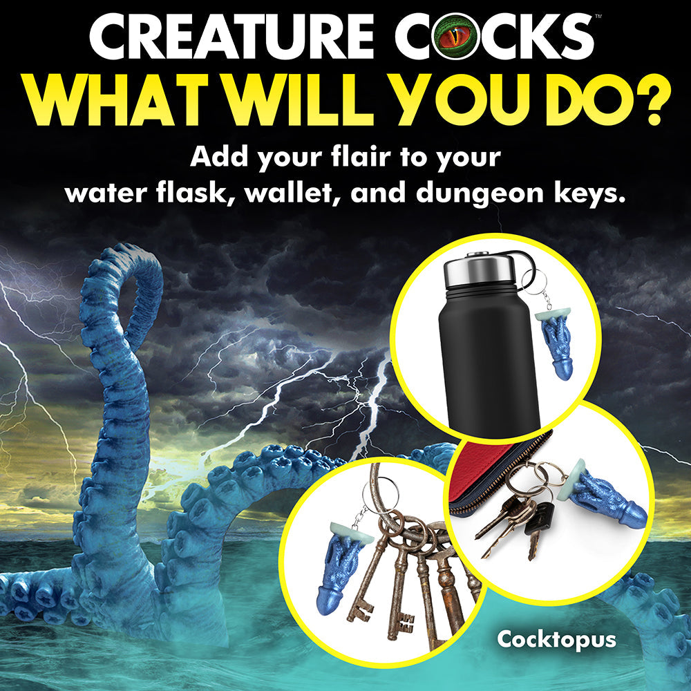 CREATURE COCKS COCKTOPUS SILICONE KEYCHAIN