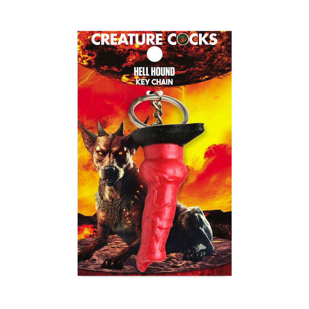 XR BRANDS - CREATURE COCKS HELL-HOUND SILICONE KEYCHAIN