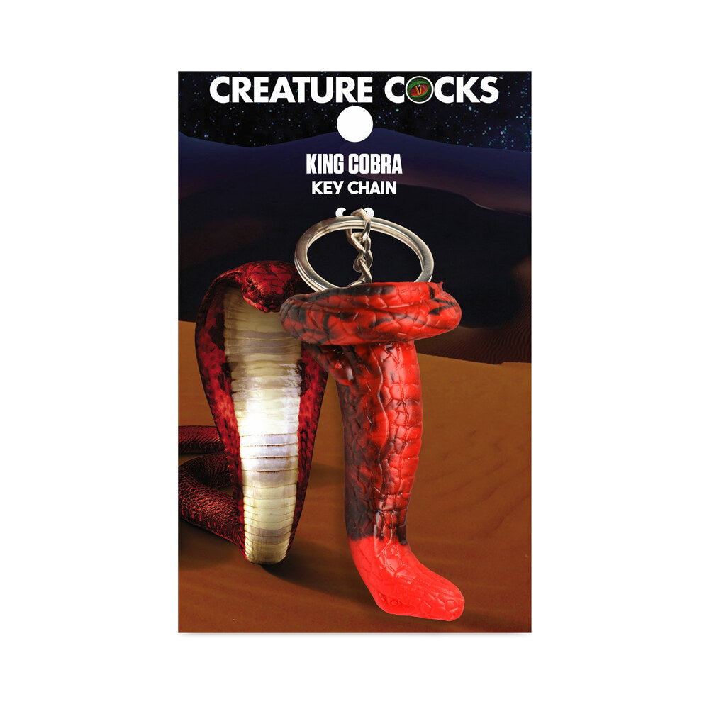 XR BRANDS - CREATURE COCKS KING COBRA SILICONE KEYCHAIN