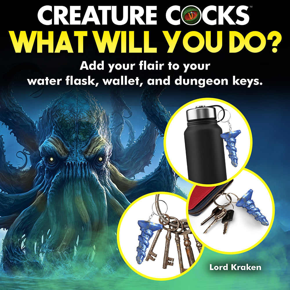 CREATURE COCKS LORD KRAKEN SILICONE KEYCHAIN