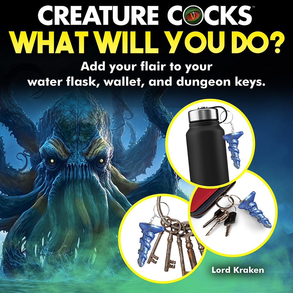 XR BRANDS - PORTE-CLÉS EN SILICONE CREATURE COCKS LORD KRAKEN