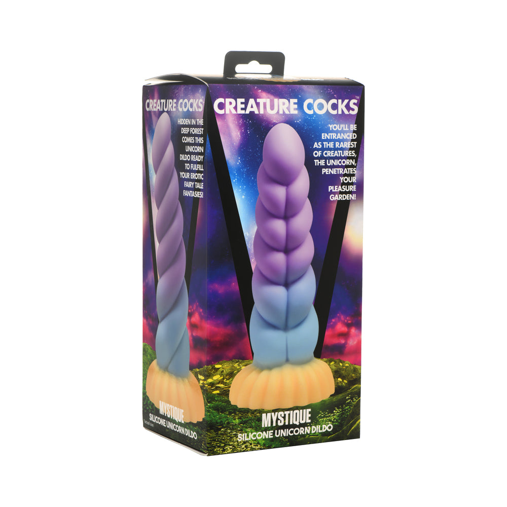 XR BRANDS - CREATURE COCKS MYSTIQUE SILICONE UNICORN DILDO