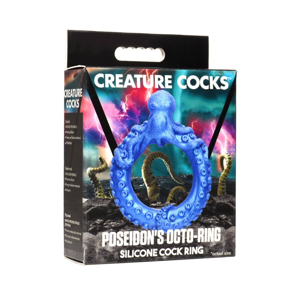 XR BRANDS - CREATURE COCKS POSEIDON''S OCTO-RING SILICONE COCK RING