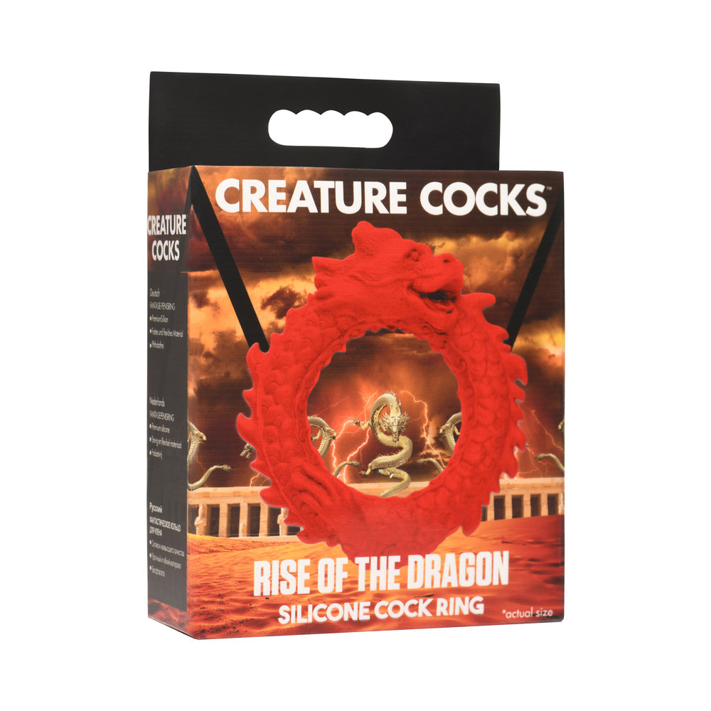 XR BRANDS - CREATURE COCKS RISE OF THE DRAGON SILICONE COCK RING