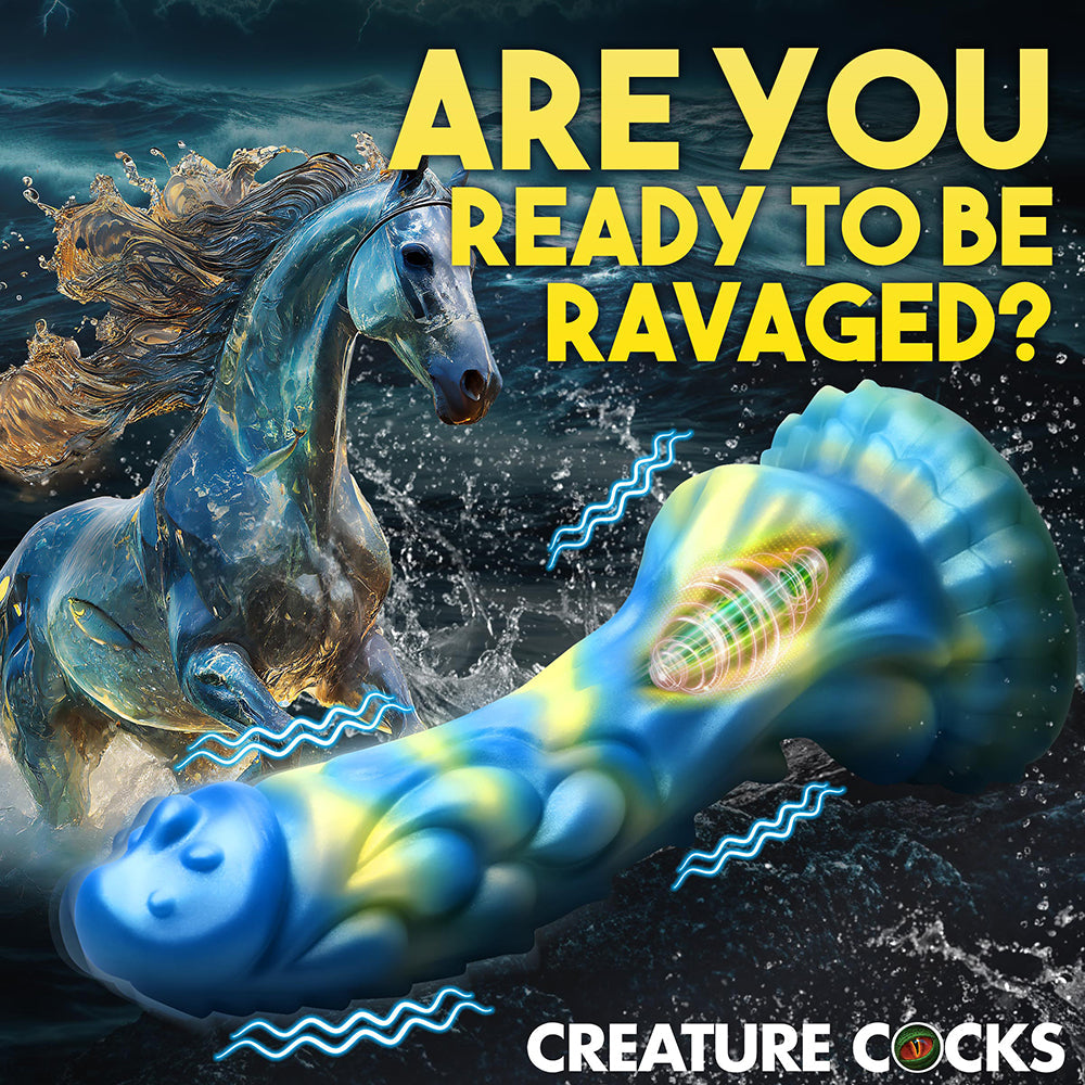 MARCAS XR - CREATURE COCKS SEMENTAL MARINO DILDO VIBRATORIO DE SILICONA CON MANDO A DISTANCIA