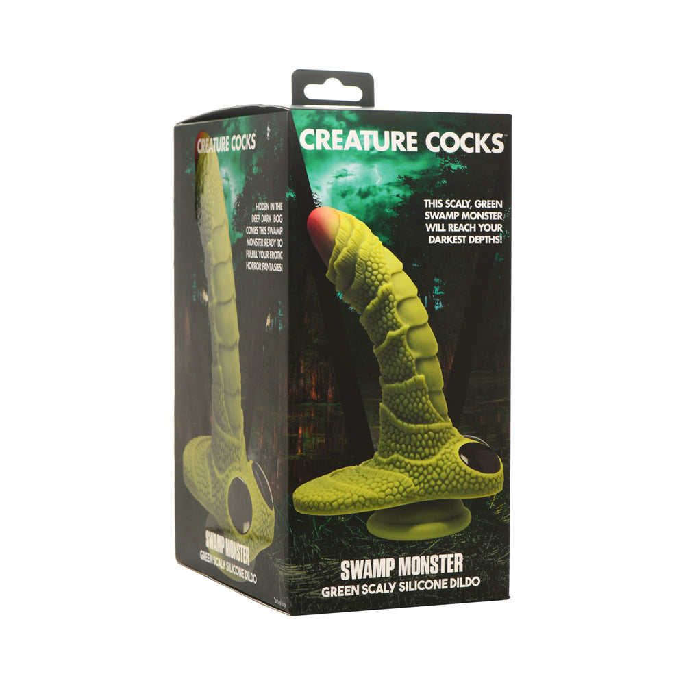 MARCAS XR - PENES DE CRIATURAS MONSTRUO DEL PANTANO VERDE ESCAMOSO DILDO DE SILICONA