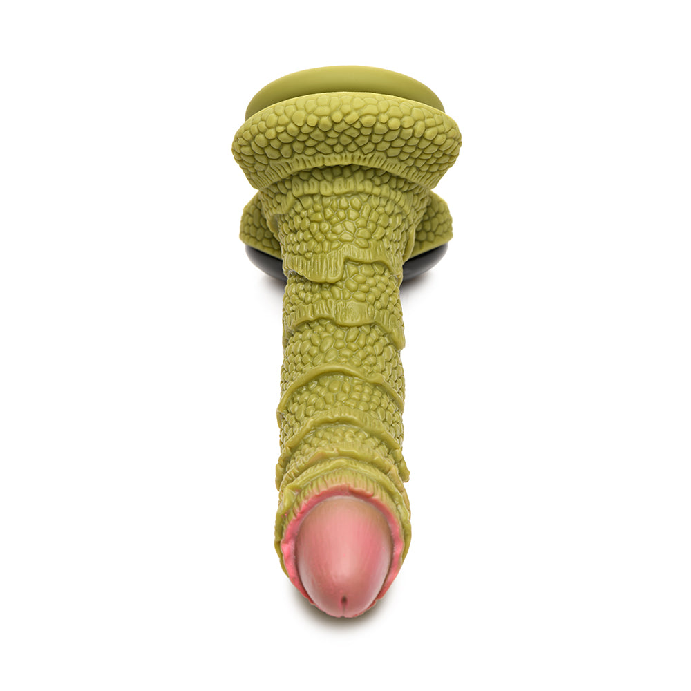 XR BRANDS - CREATURE COCKS SWAMP MONSTER GREEN SCALY SILICONE DILDO