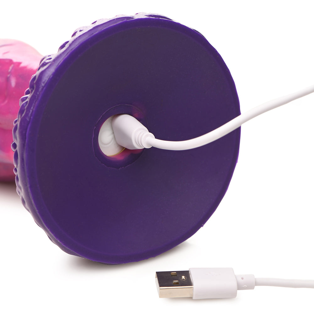 XR BRANDS - CREATURE COCKS XENOX VIBRATING SILICONE DILDO WITH REMOTE