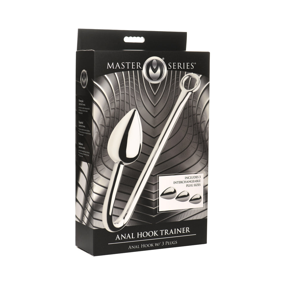 XR BRANDS - MASTER SERIES ANAL HOOK TRAINER ANAL HOOK WITH 3 PLUGS