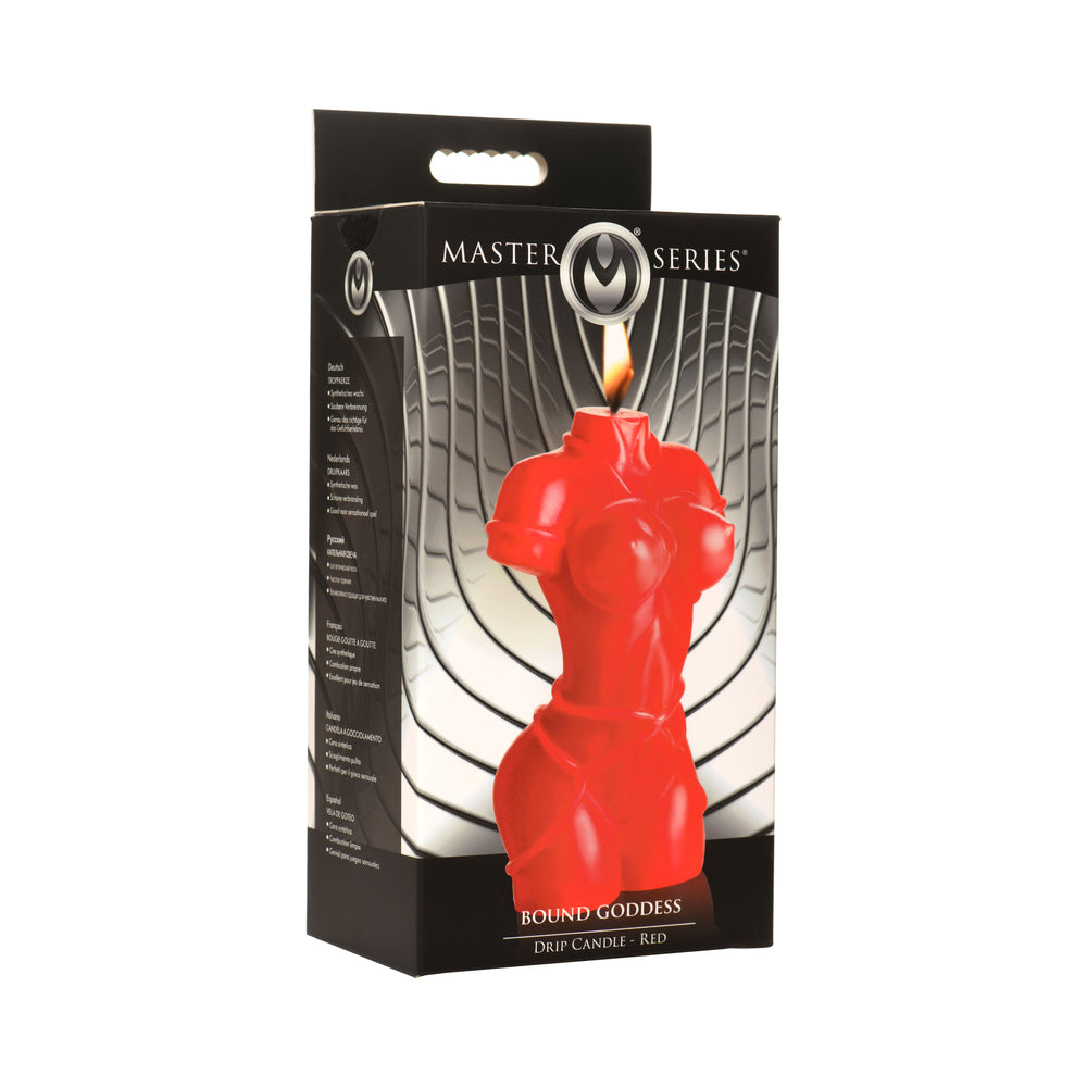 XR BRANDS - MASTER SERIES BOUND GODDESS DRIP CANDLE RED
