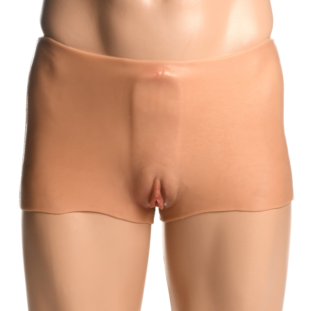MARCAS XR - SERIE MAESTRA BRAGUITAS PUSSY PANTIES VAGINA DE SILICONA + BRAGUITAS DE CULO
